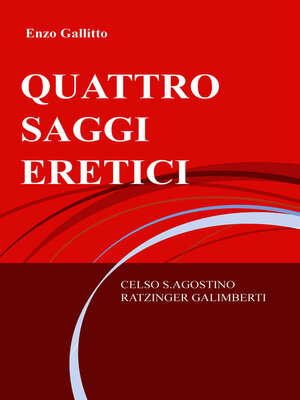 cover image of QUATTRO SAGGI ERETICI